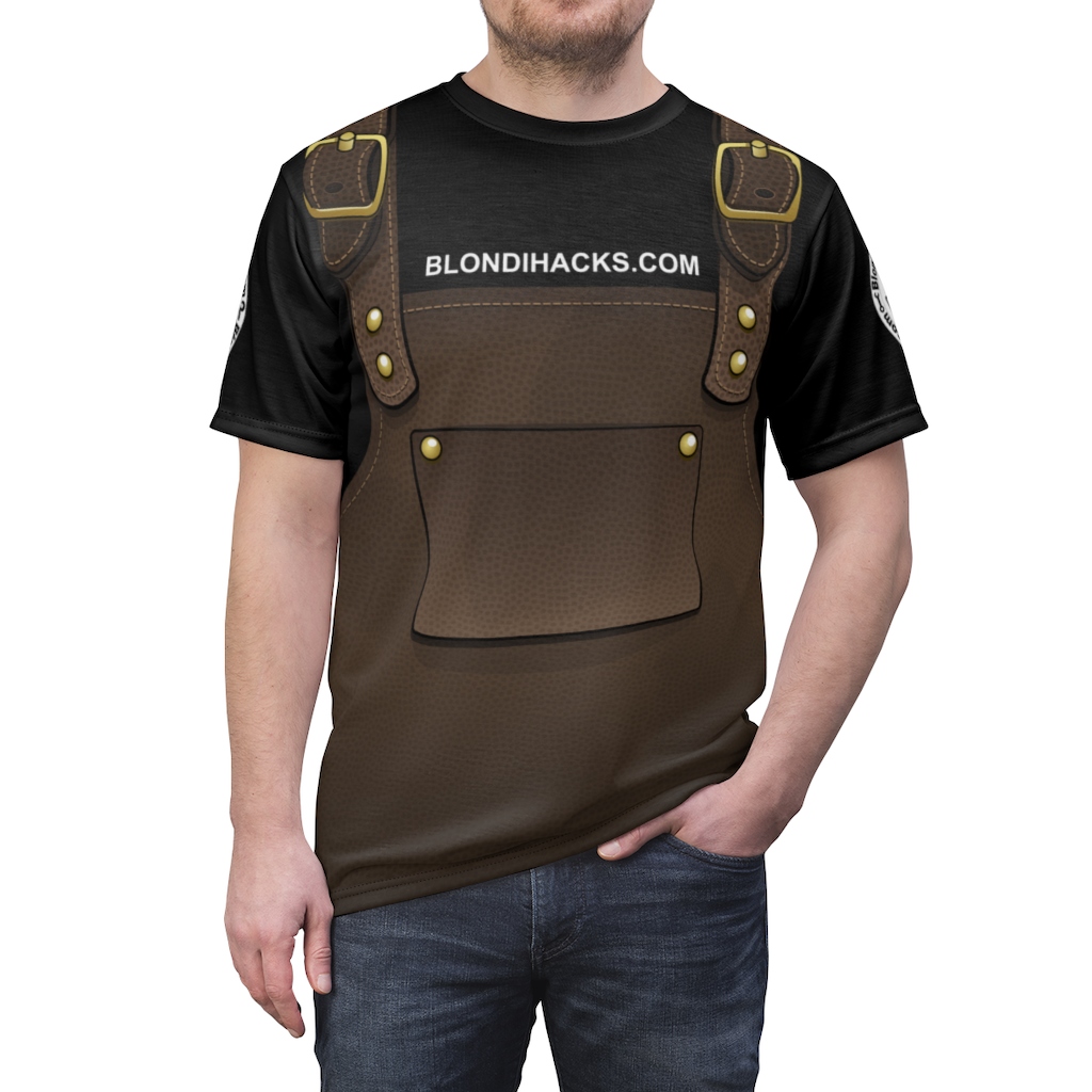 Download Mock Leather Apron Shirt (Men's) - Blondihacks